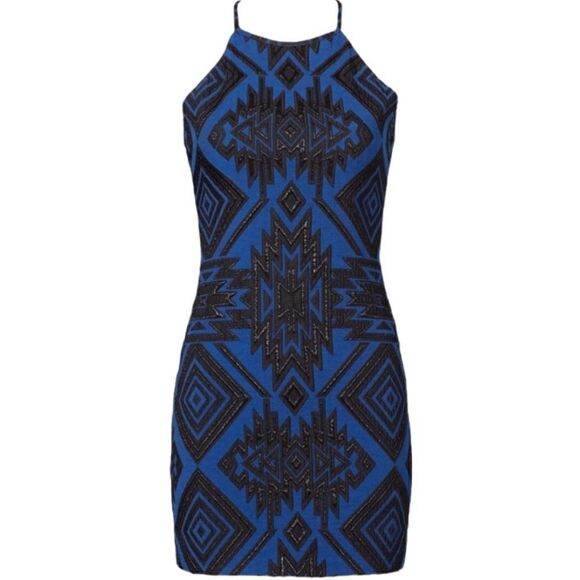 Parker Jaden Bodycon Halter Sequin Sheath Mini Dress BNWT - Picture 2 of 4